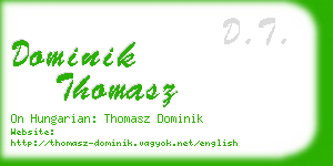 dominik thomasz business card